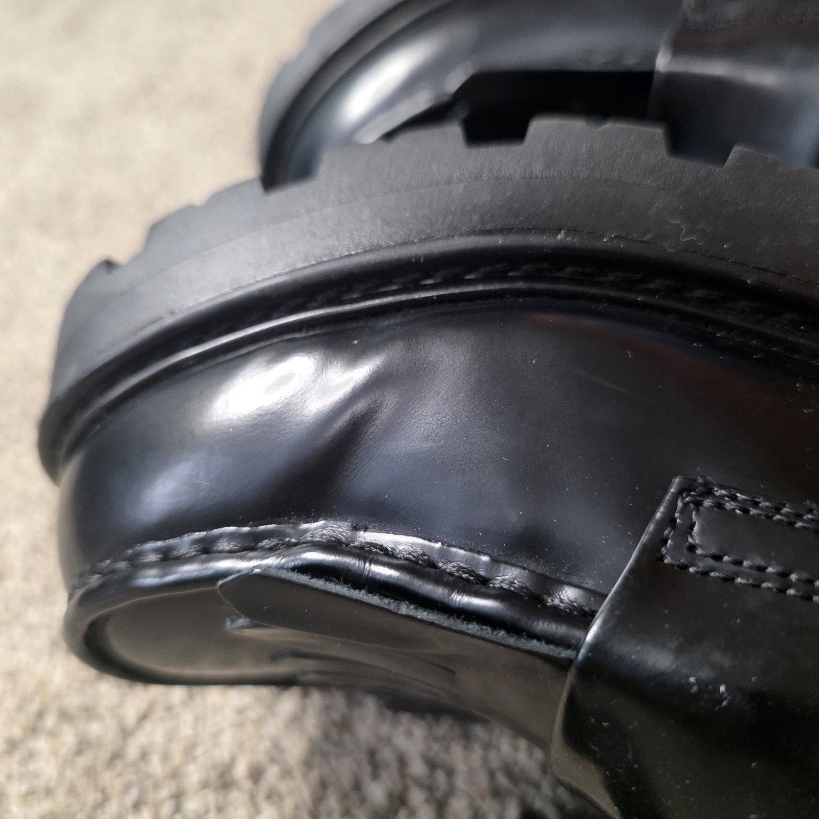 Vagabond Shoemakers Tassel Platform Loafers Size 10 Black Leather Chunky Retro
