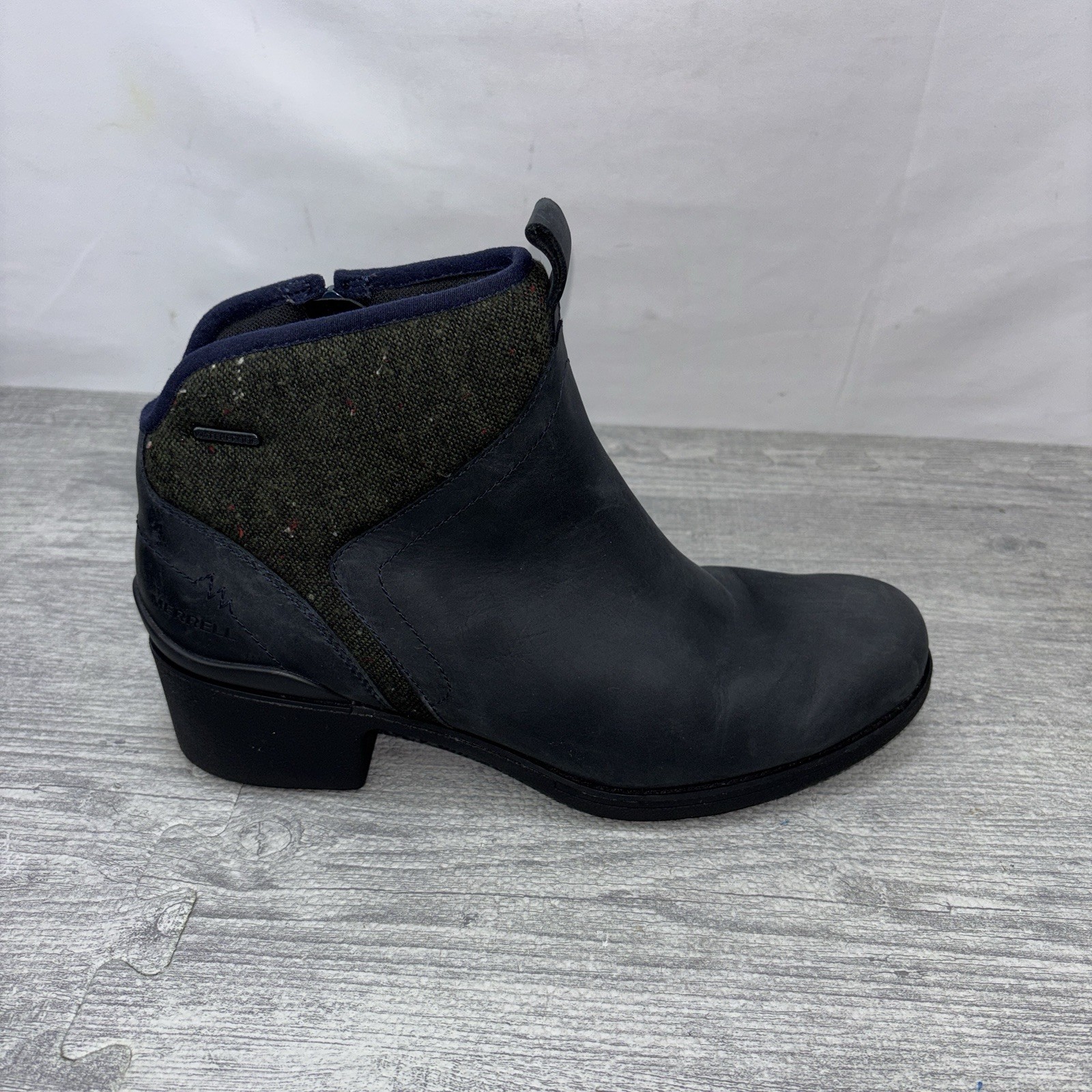 Merrell Chateau II Boots Womens Size 11 Gray Nubuk Mid Waterproof J00924