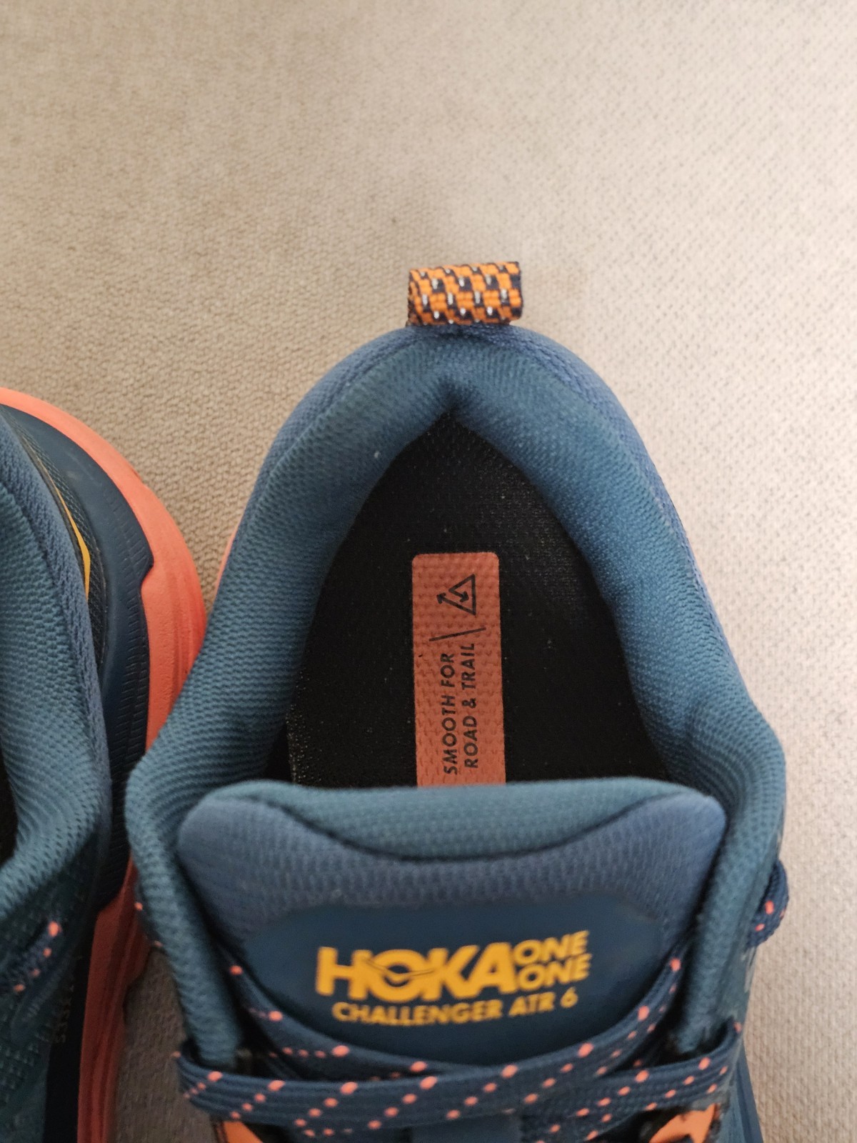 Hoka One One Challenger ATR 6 GTX Blue Coral Trail Shoes Womens Size 6.5 1116878