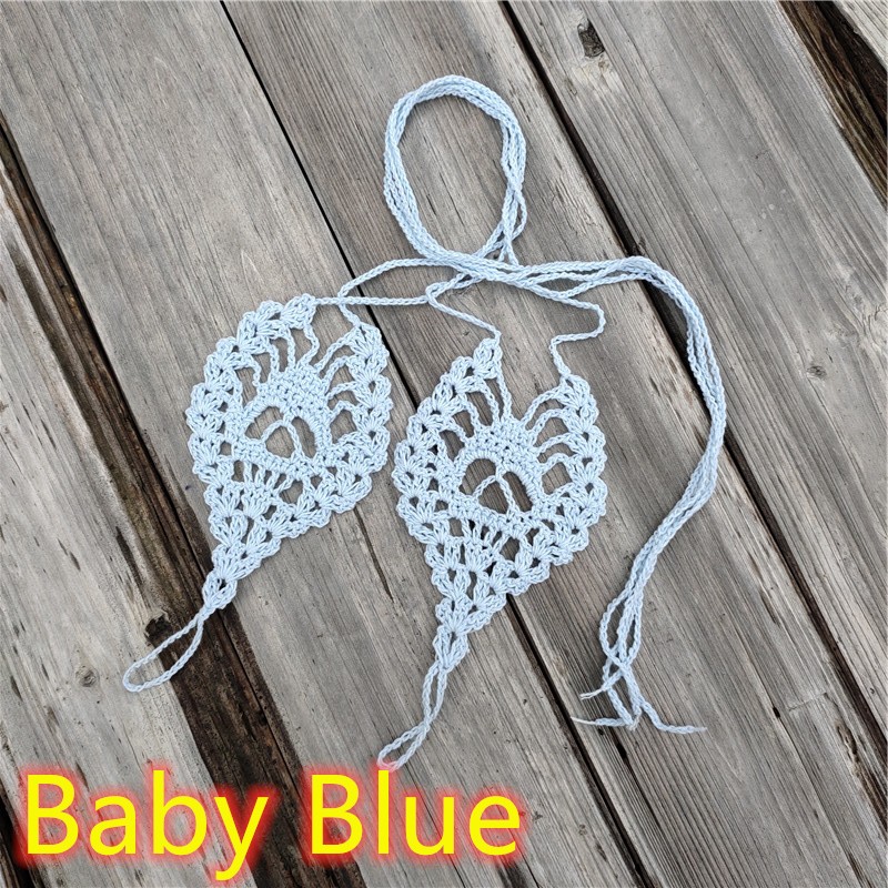 Skull Barefoot Sandals 2Pcs/set Crochet Beach Wedding Shoes for Women