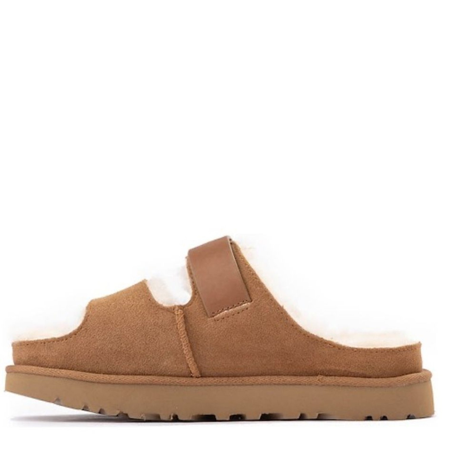 Womens UGG® Greenport Strap Slide Sandal – Chestnut
