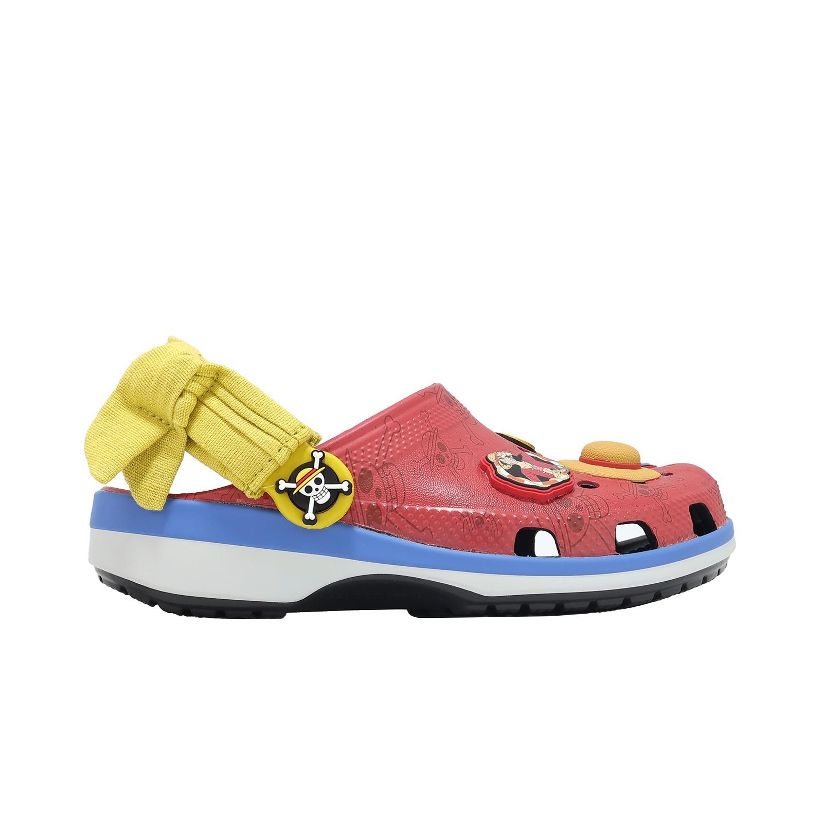 Crocs x One Piece Luffy Classic Clog K Kids Preschool Slip On Sandal 212127-90H