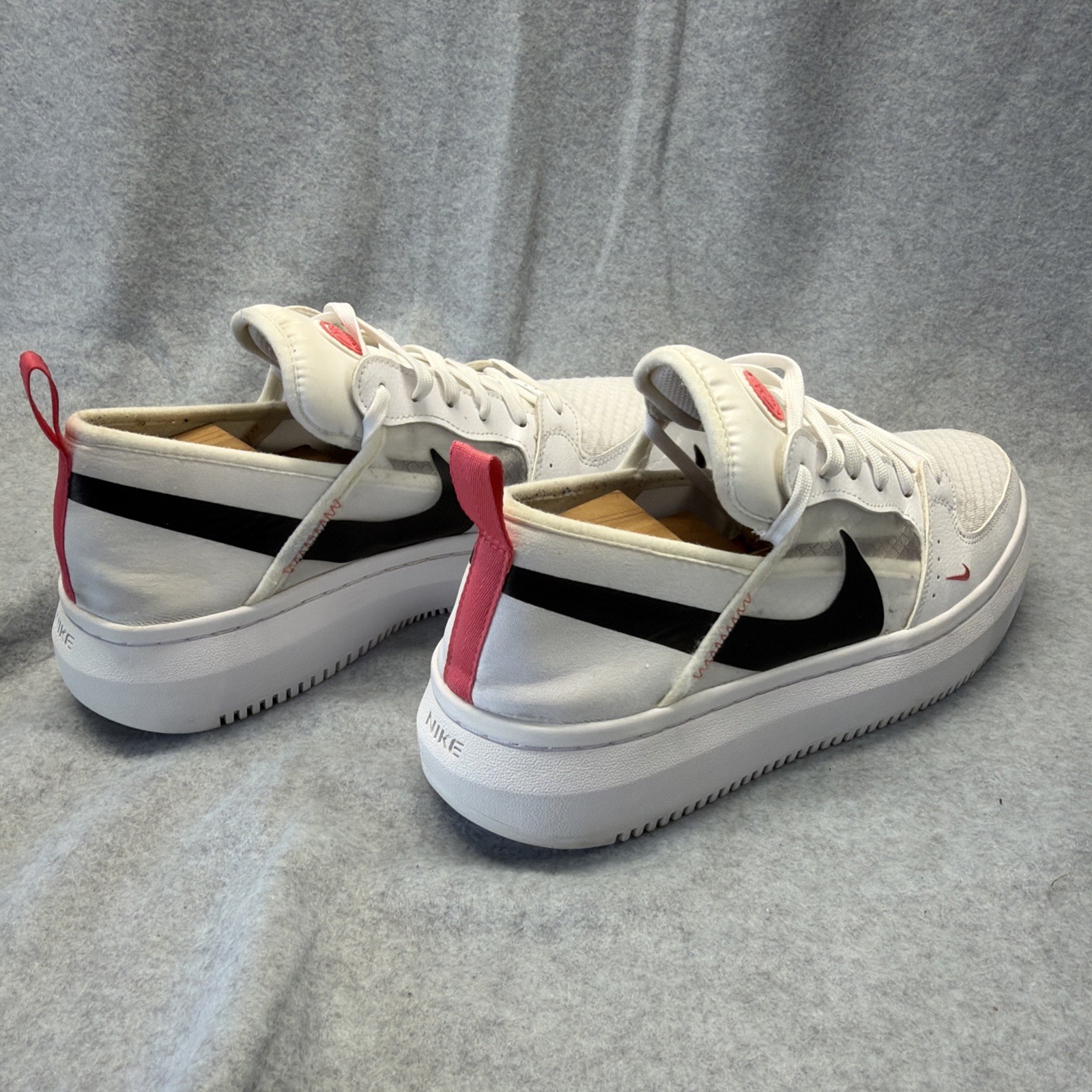 WOMENS NIKE COURT VISION ALTA TXT WHITE BLACK SEA CORAL SNEAKERS SHOES 11