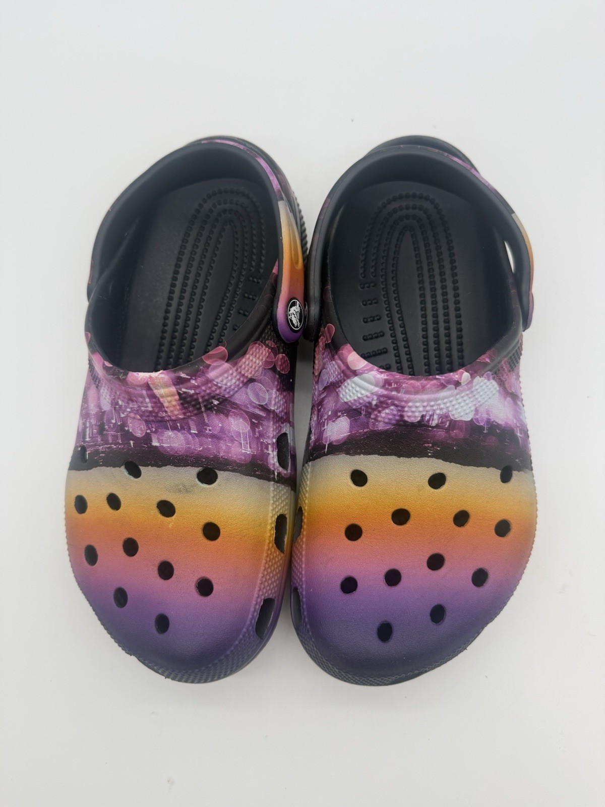 Crocs Classic Meta Scape Clog City Sunset Purple Sunset Orange Graphics Graphic