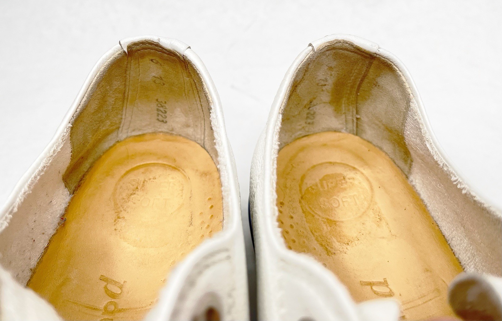 【EUC!】Paul Green ✤ Carly Sneakers White Pebble Leather US W 8.5 🇦🇹Austria Made