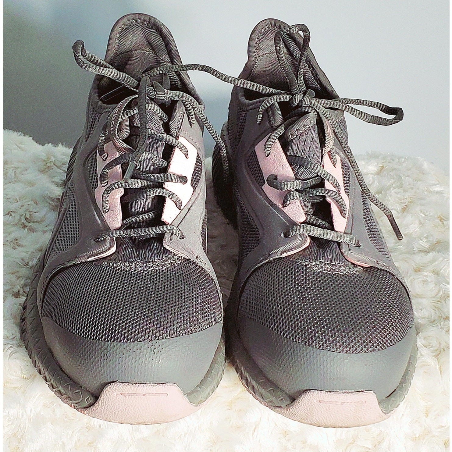 Reebok Womens Gray Composite Toe Work Shoe Size 8.5 Workwear Normcore Safety