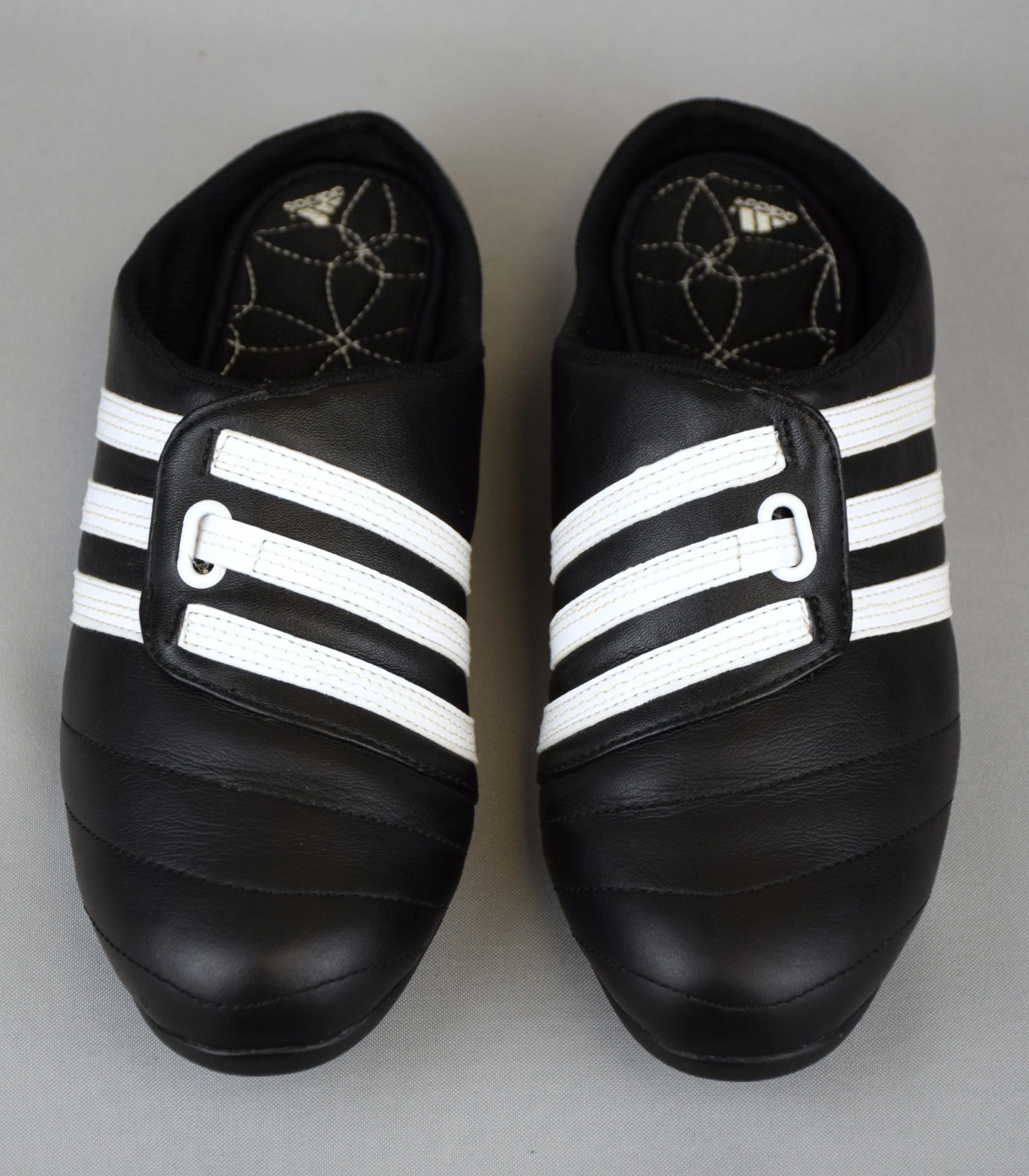 Rare Adidas 017104 Vintage Leather Clogs / Mules Black Shoes US 7.5/EU 39/UK 6