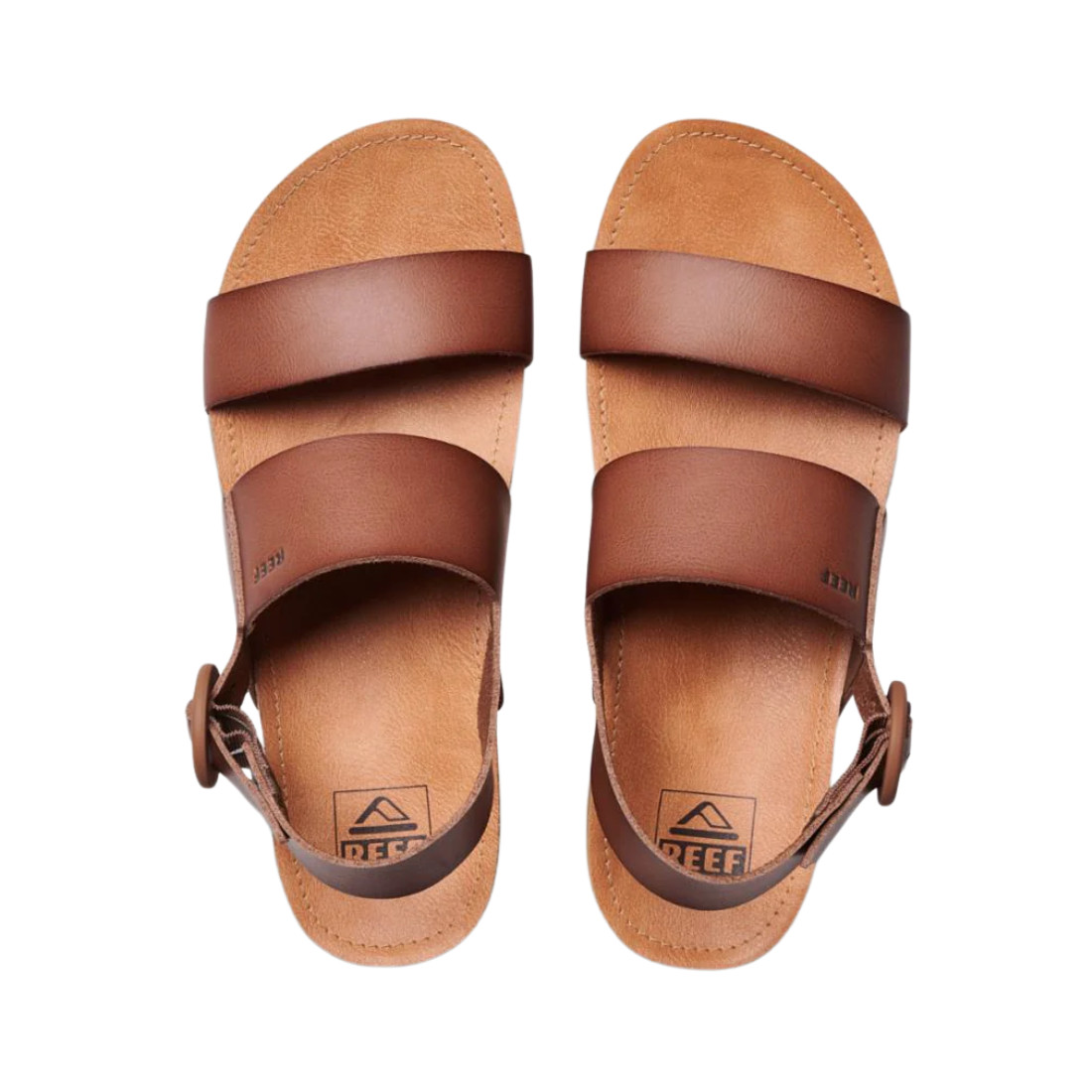 REEF Women’s Vista Hi Comfortable Regular Buckle Sandal – Espresso, Size Options