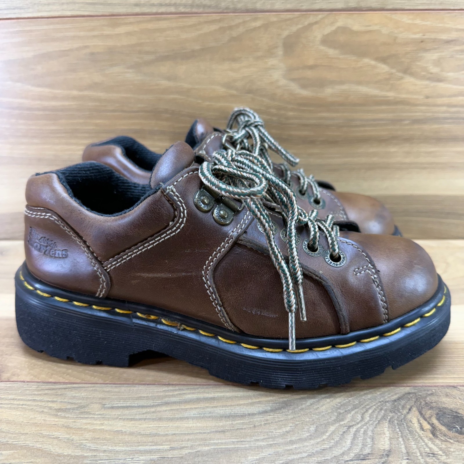 Dr Martens Vintage Y2K Brown Oxford Womens 7 UK 5 ENGLAND Chunky Punk 90’s