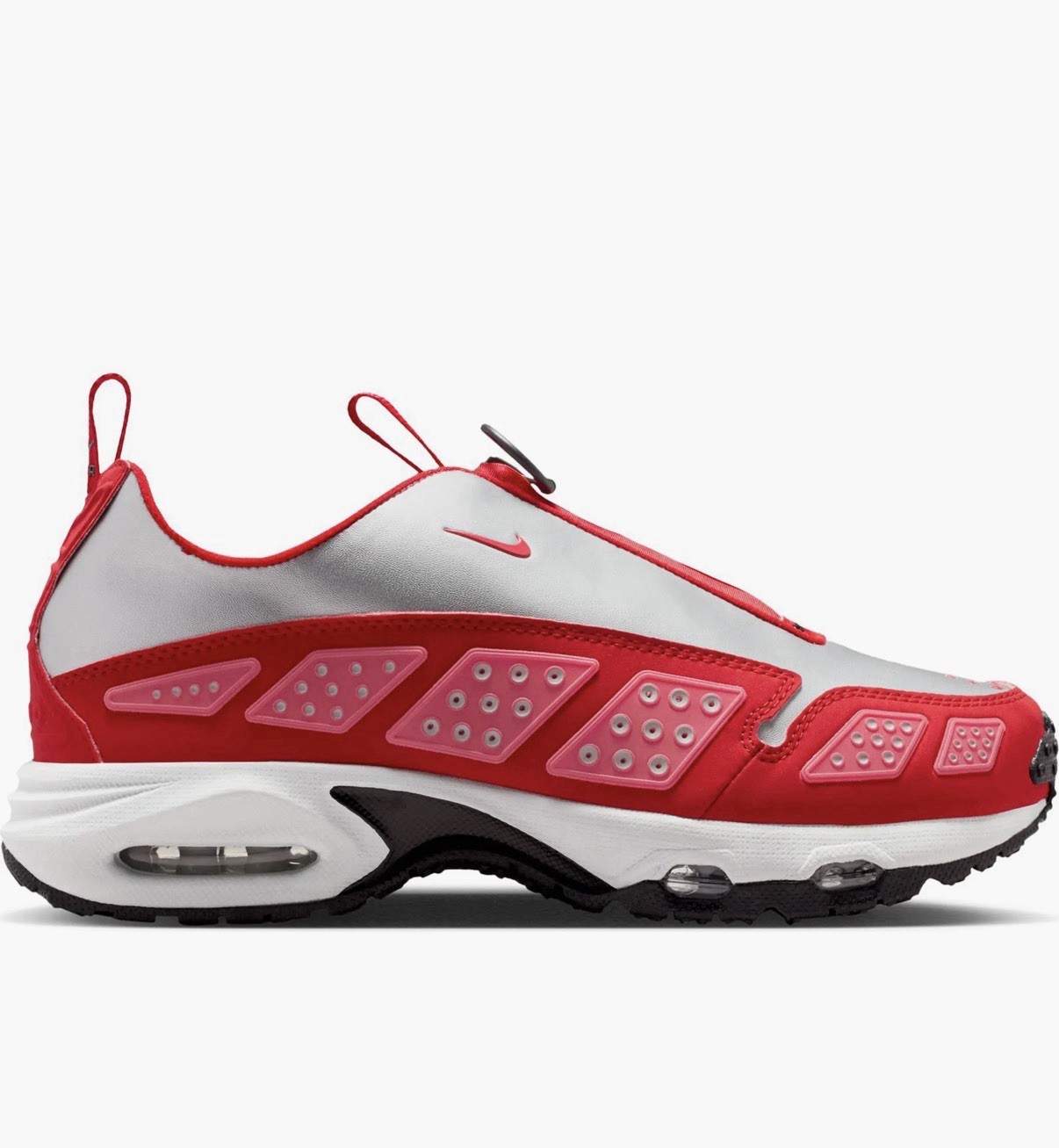 Nike Unisex Adults Red/Silver/Black Colorblock Low Top Zip Reflective Sneakers