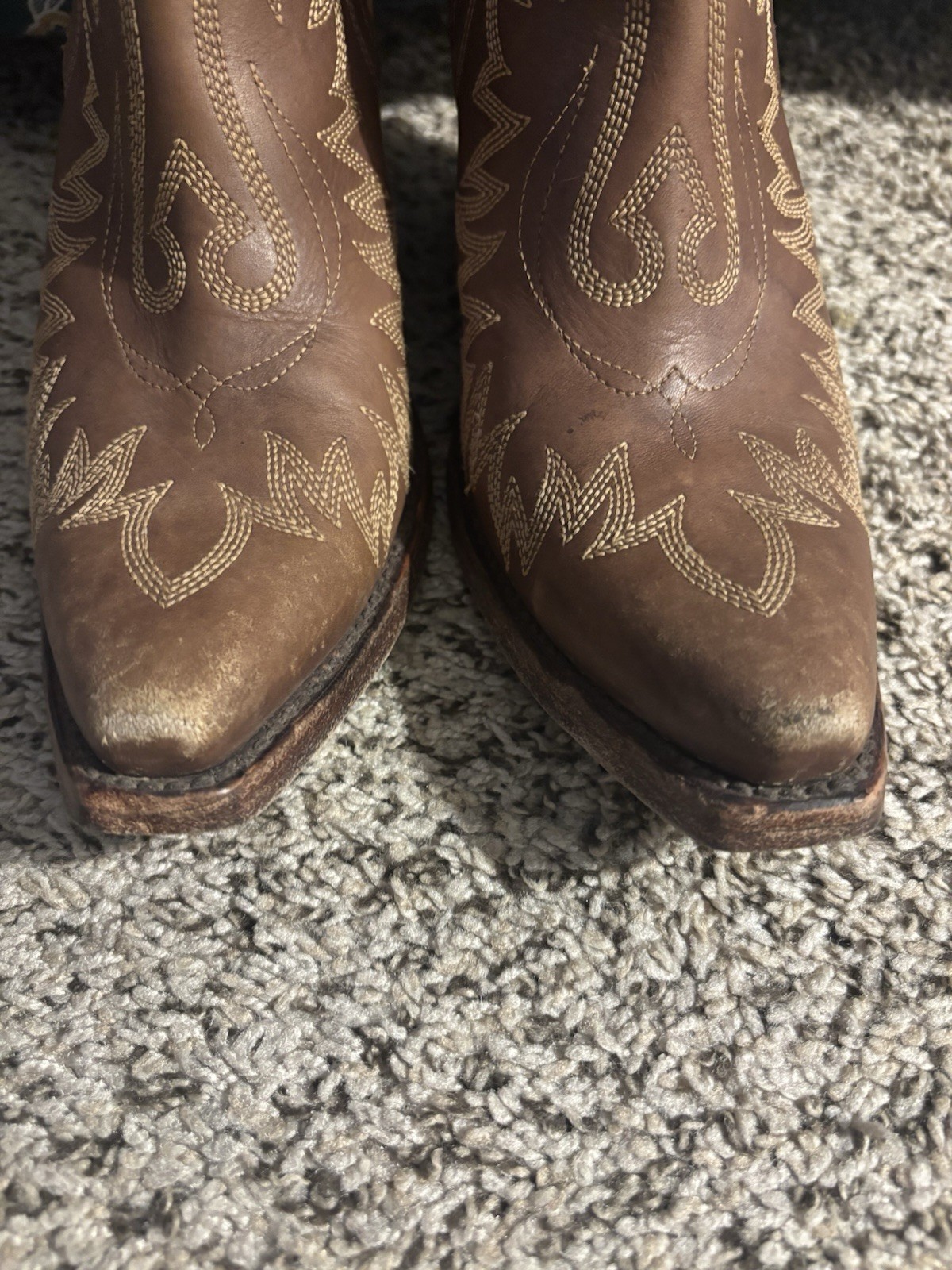 Ariat Ladies Dixon Weathered Brown Western Ankle Boots 10027282 Size 9b