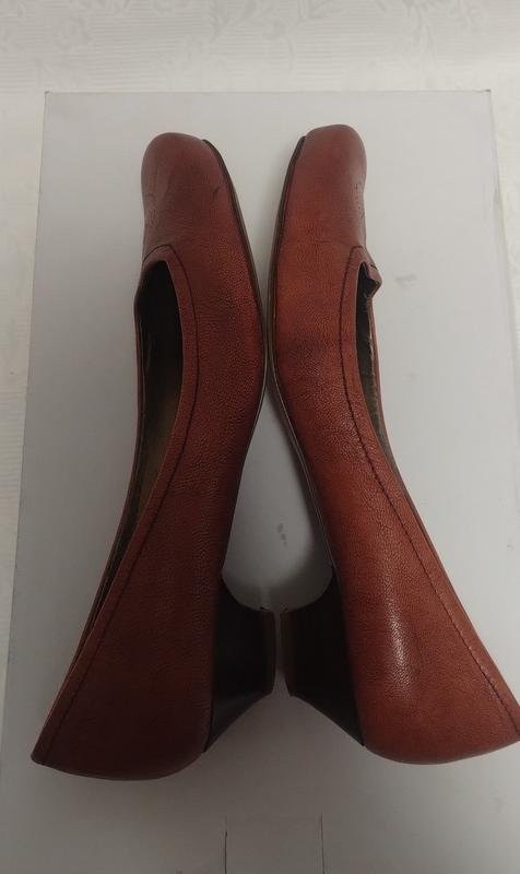 ladies clarks heels brown leather 41.5