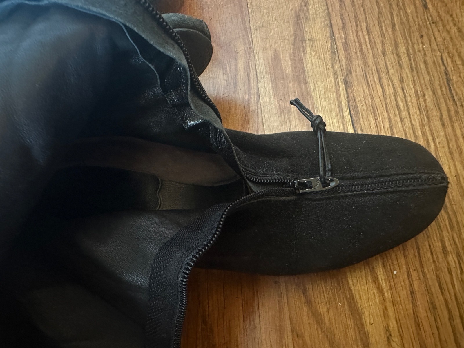 Vintage 1960s 1970s Golo Black Suede Super soft boots 5.5 Tall