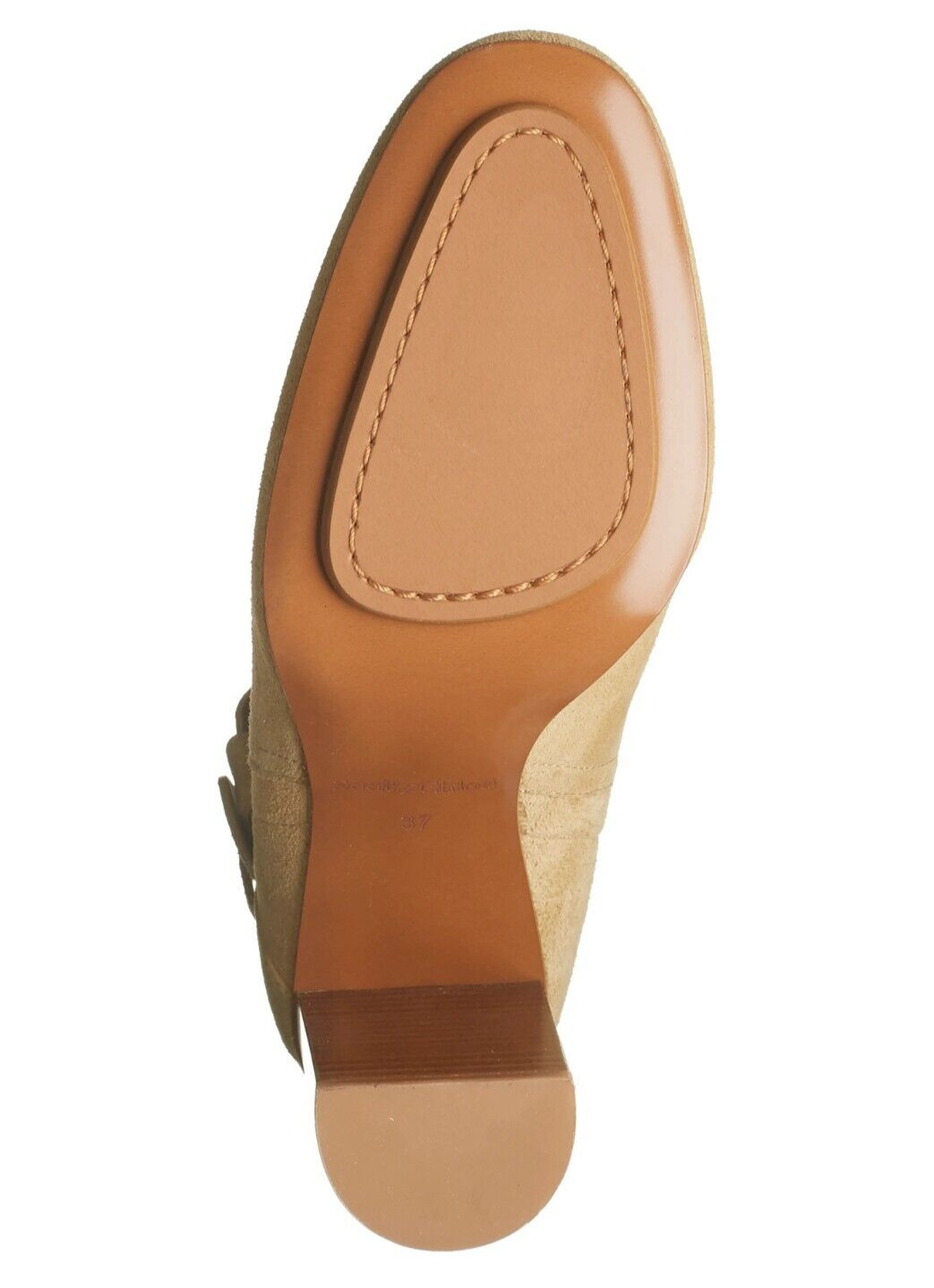 See by Chloe Lean Leon Suede Ankle Boots Bootie Size 39.5 / US 9.5 Fits Like 9
