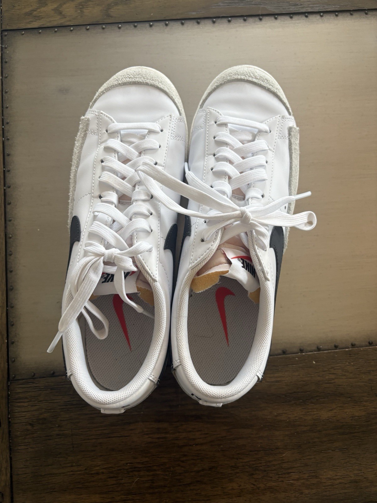 Nike Blazer Low Platform White Black Sneakers Women’s Size 10 Casual Shoes