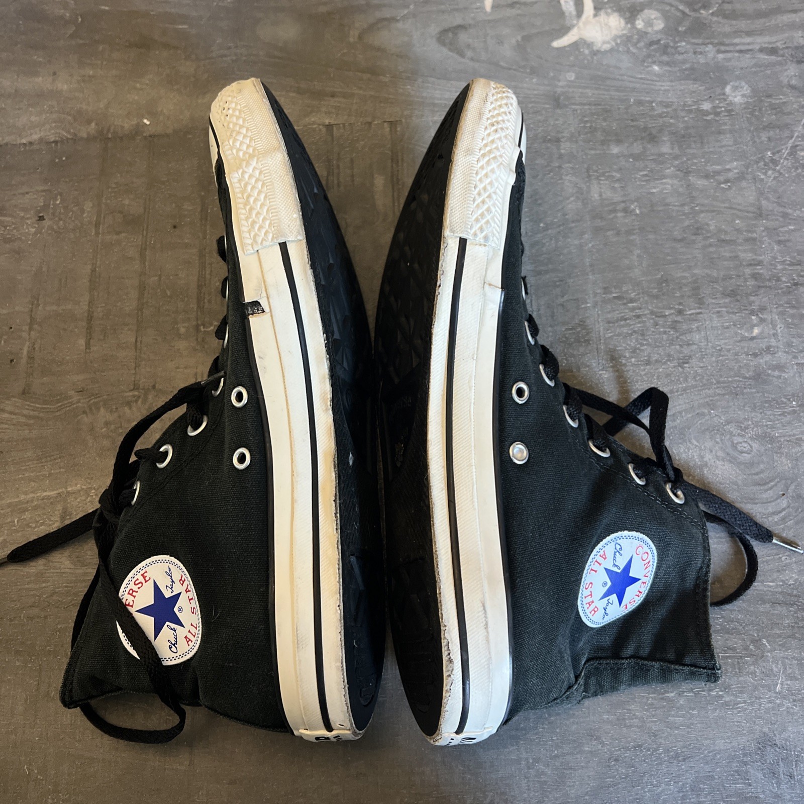 Converse All Star Sailor Jerry Pin Up Tattoo Hi Top Shoes Chuck Taylor M10 W12