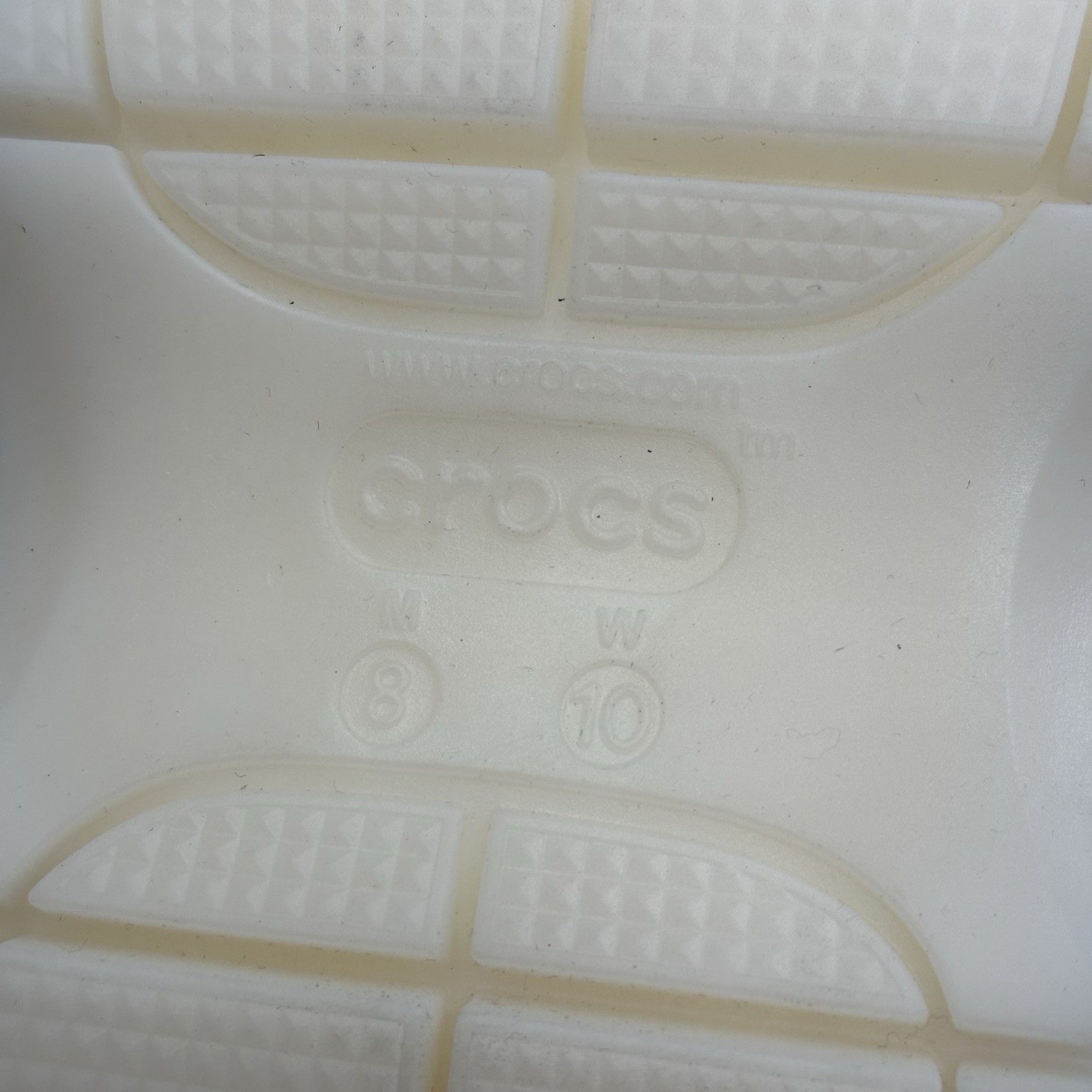 Crocs Mega Crush Metallic Clogs White Silver W10