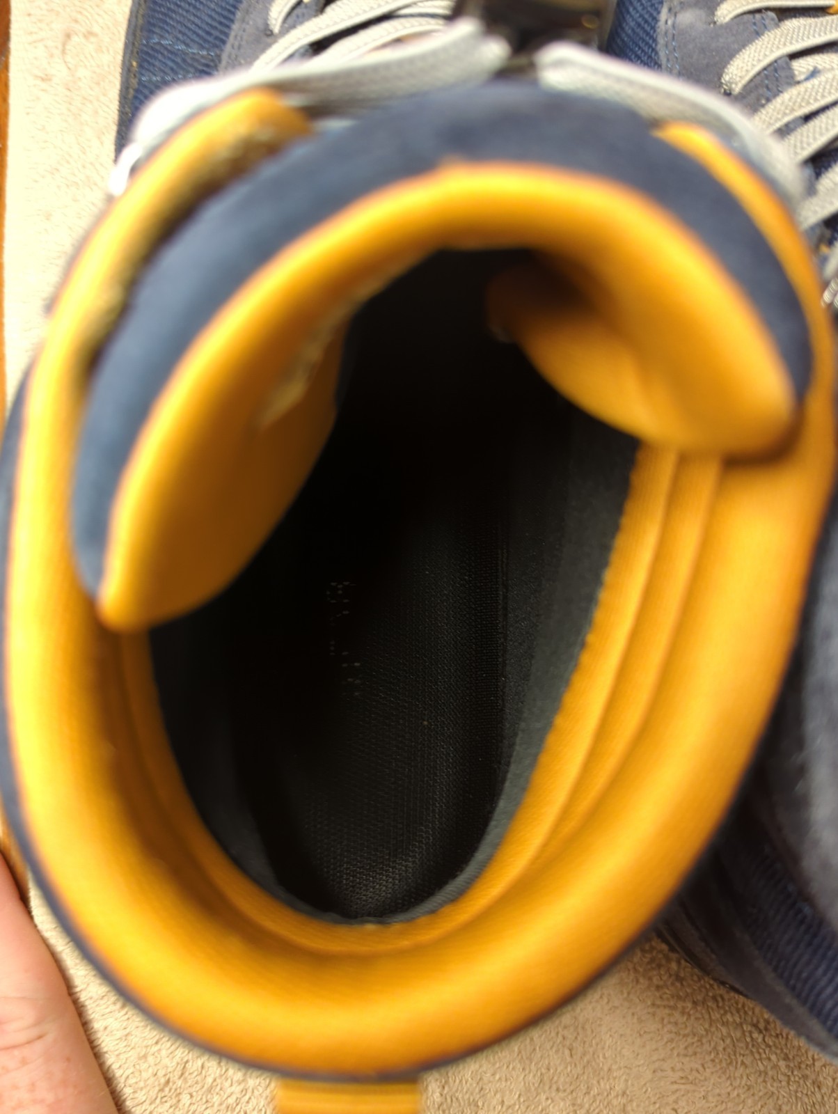 Xero Shoes Ridgeway Waterproof Hiking Boots Trail Womens Size 9.5 Blue Yellow
