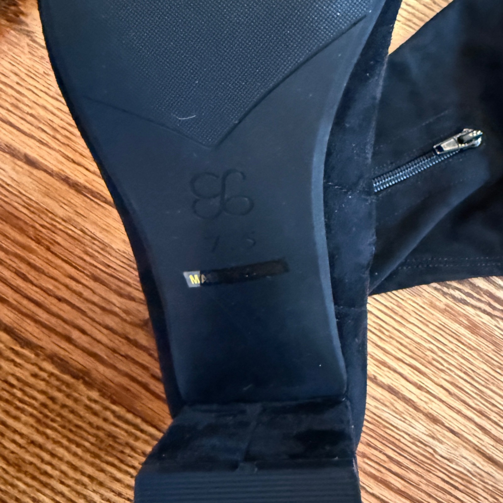 Brand New Cosy Island Tall Textured Black Boots 7.5