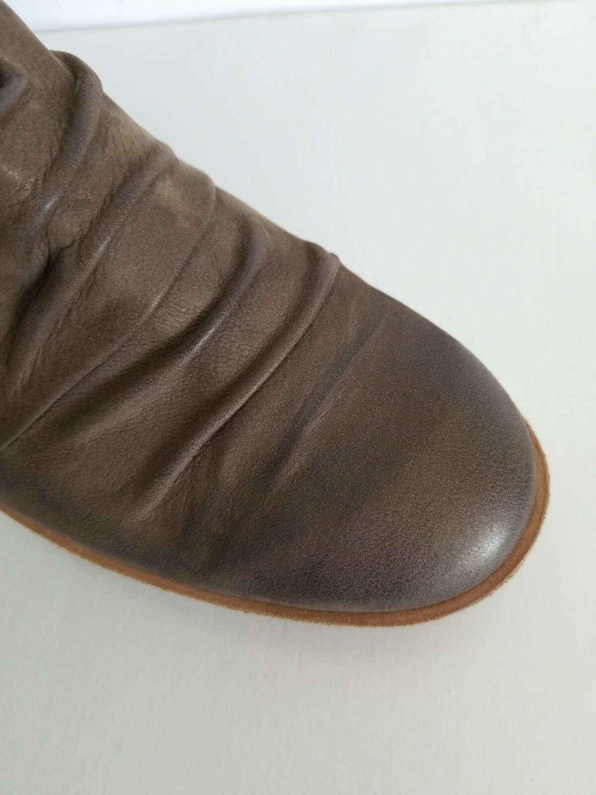 PAUL GREEN GINA GRAPHITE SPORT NUBUK GATHERED ANKLE BOOTS US 8.5 I LOVE SHOES