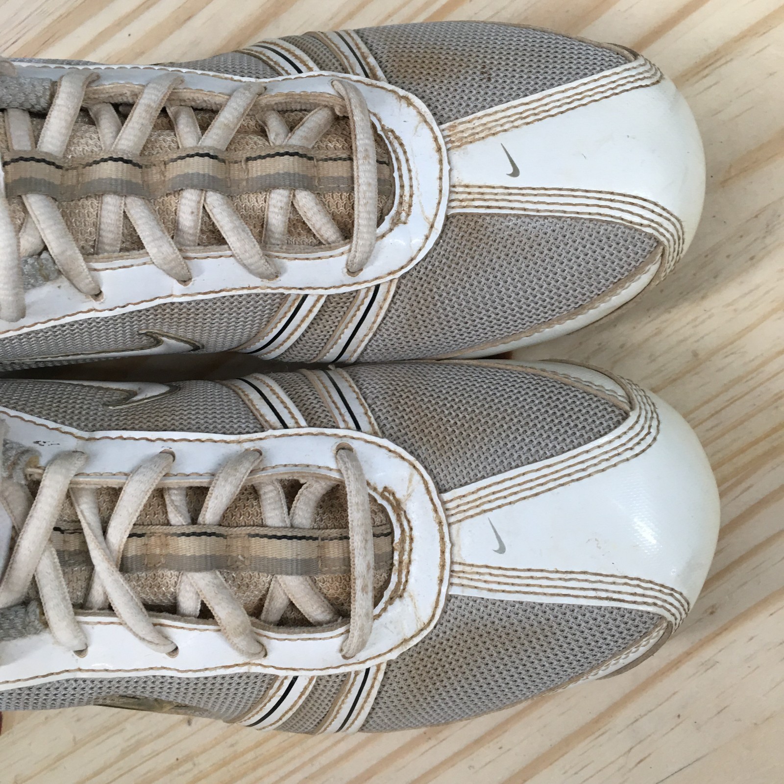 Vintage Nike Shoes Womens 9 Speedlax Lacrosse Cleats White Low Top 334097-013