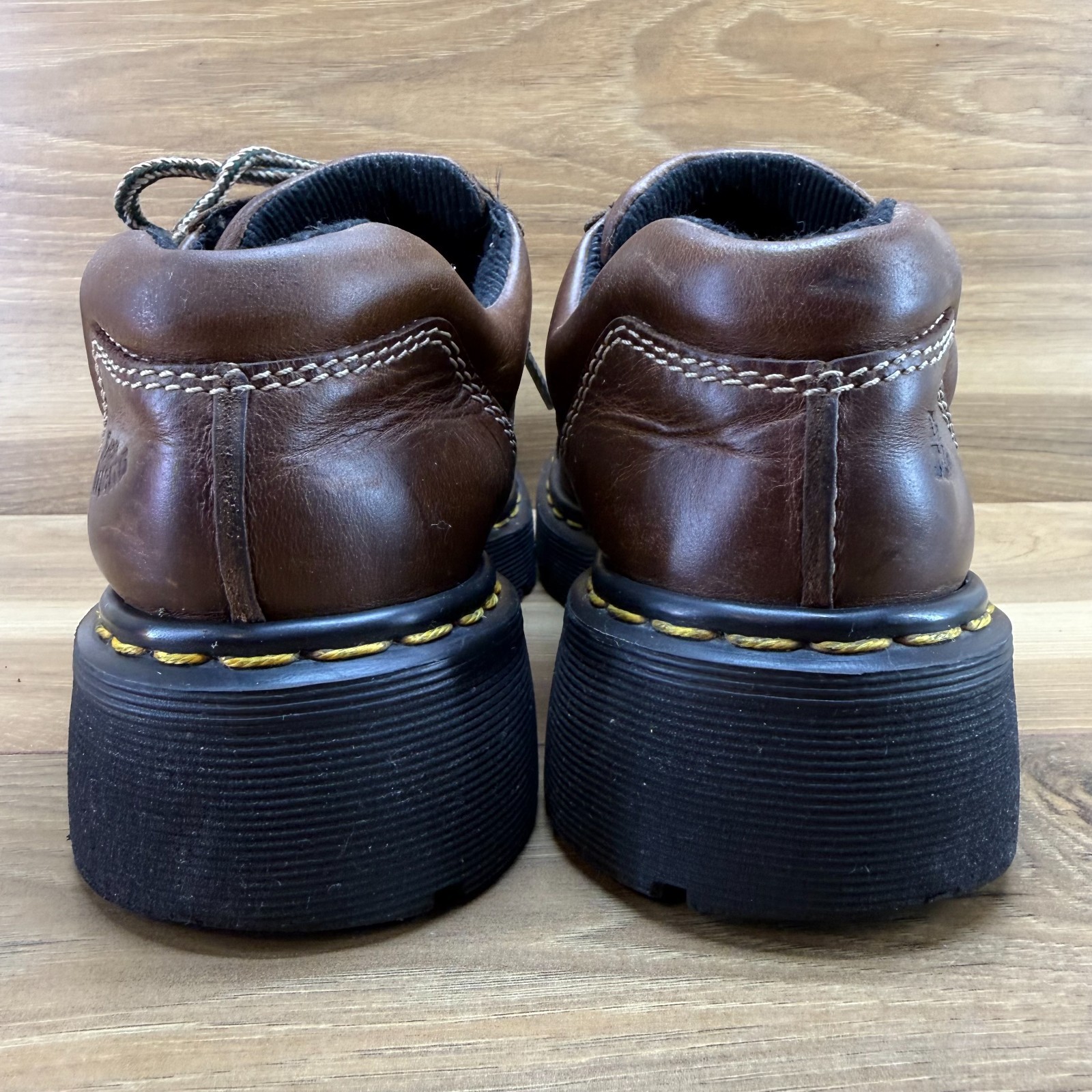 Dr Martens Vintage Y2K Brown Oxford Womens 7 UK 5 ENGLAND Chunky Punk 90’s