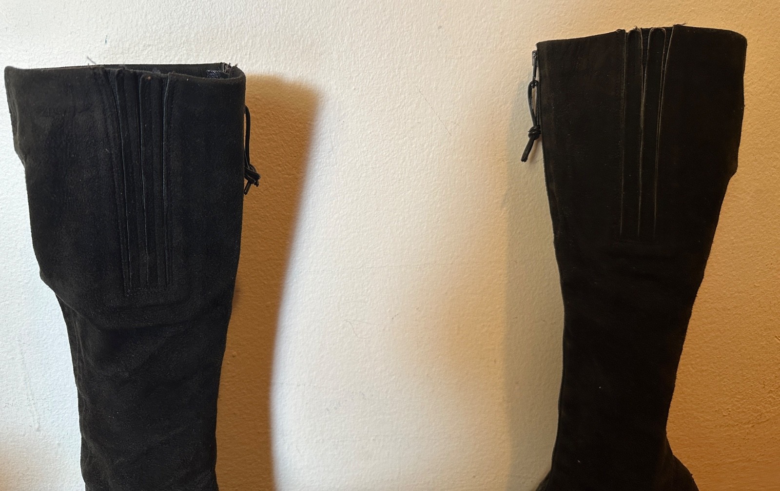 Vintage 1960s 1970s Golo Black Suede Super soft boots 5.5 Tall