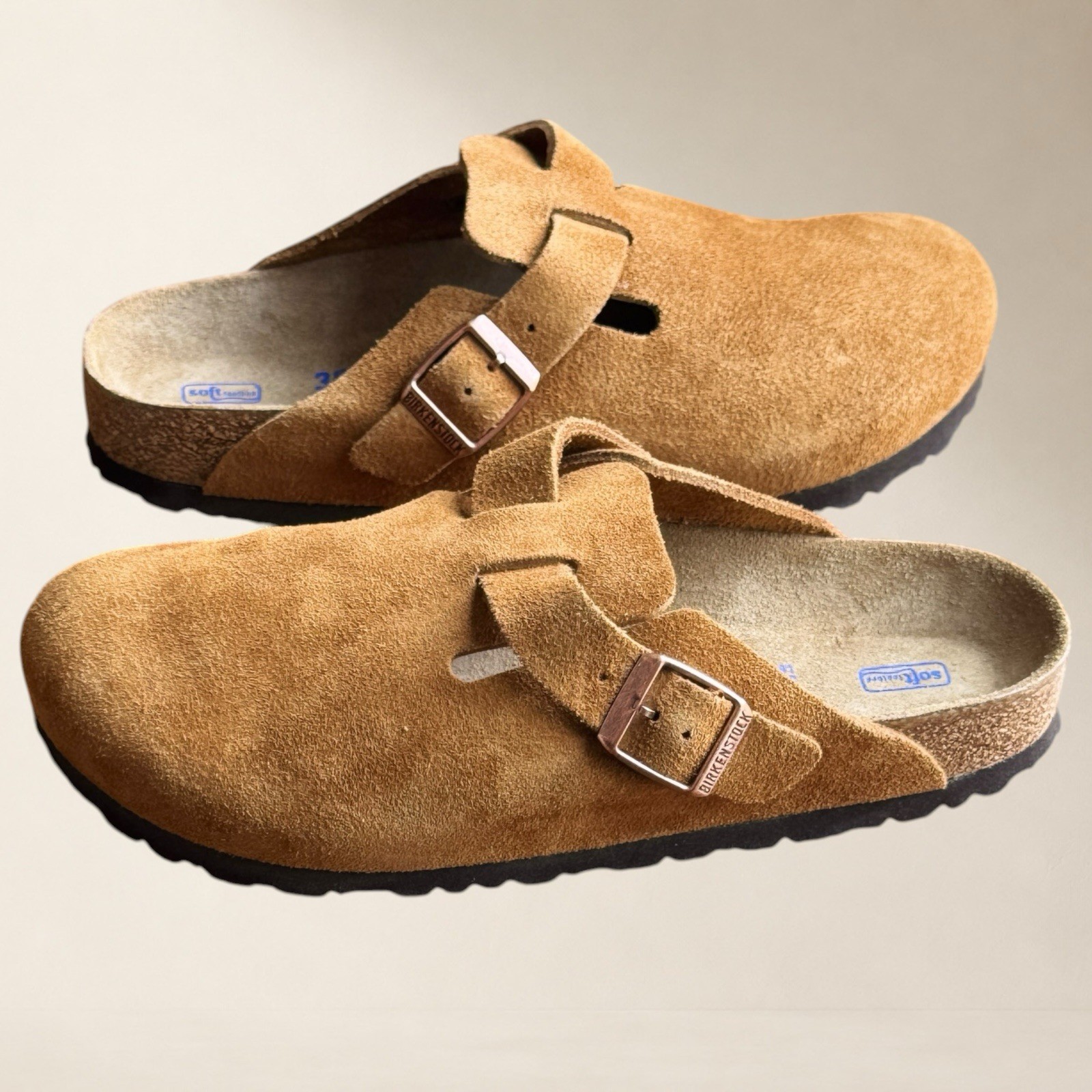 NEW Birkenstock Boston Clogs Suede Mink (EU 39 / Women 8 / Men 6) REGULAR FIT