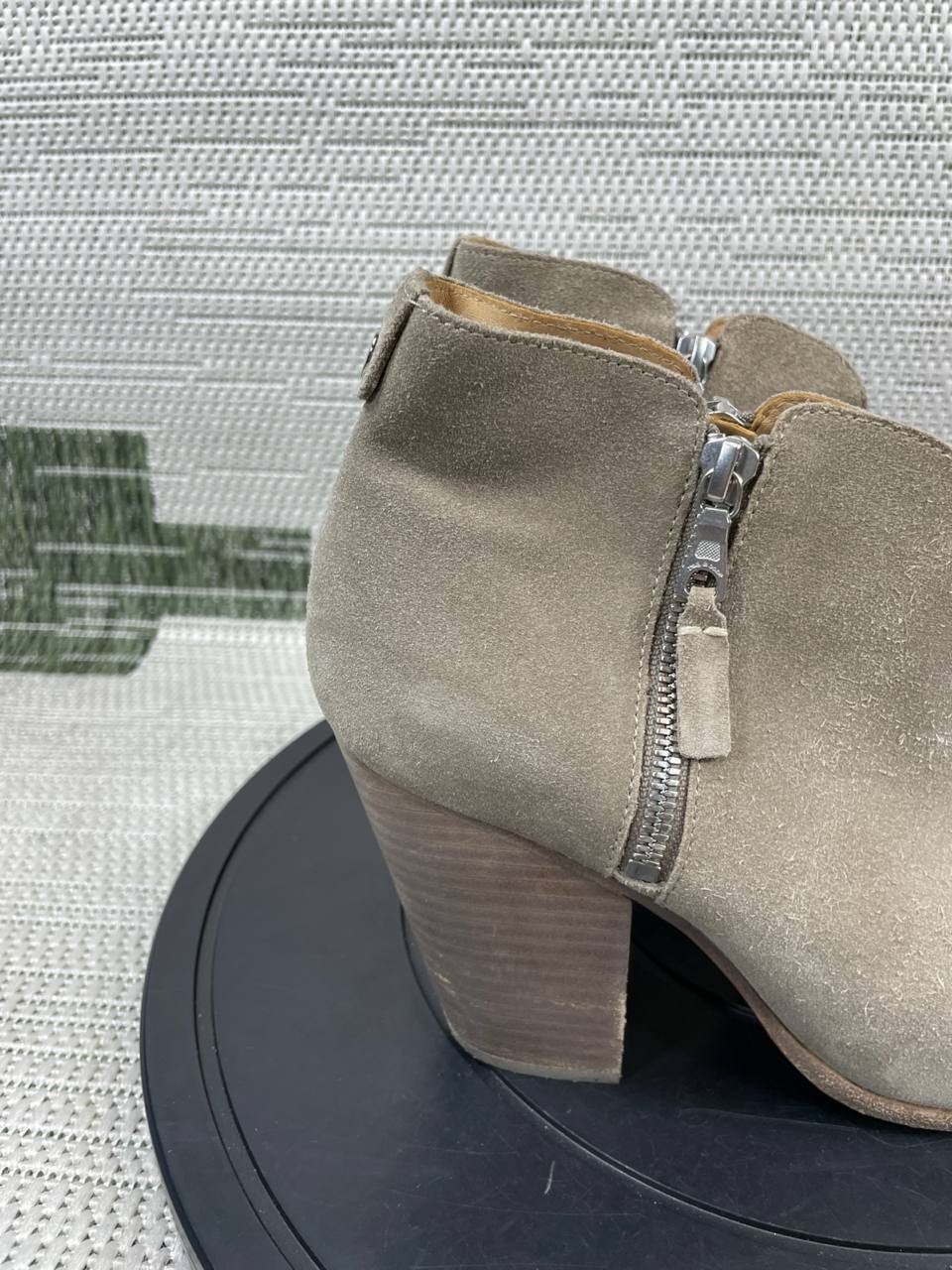 Rag & Bone Boots Womens Size 40 Eu 9.5 Us Margot Gray Suede Ankle Heeled Bootie