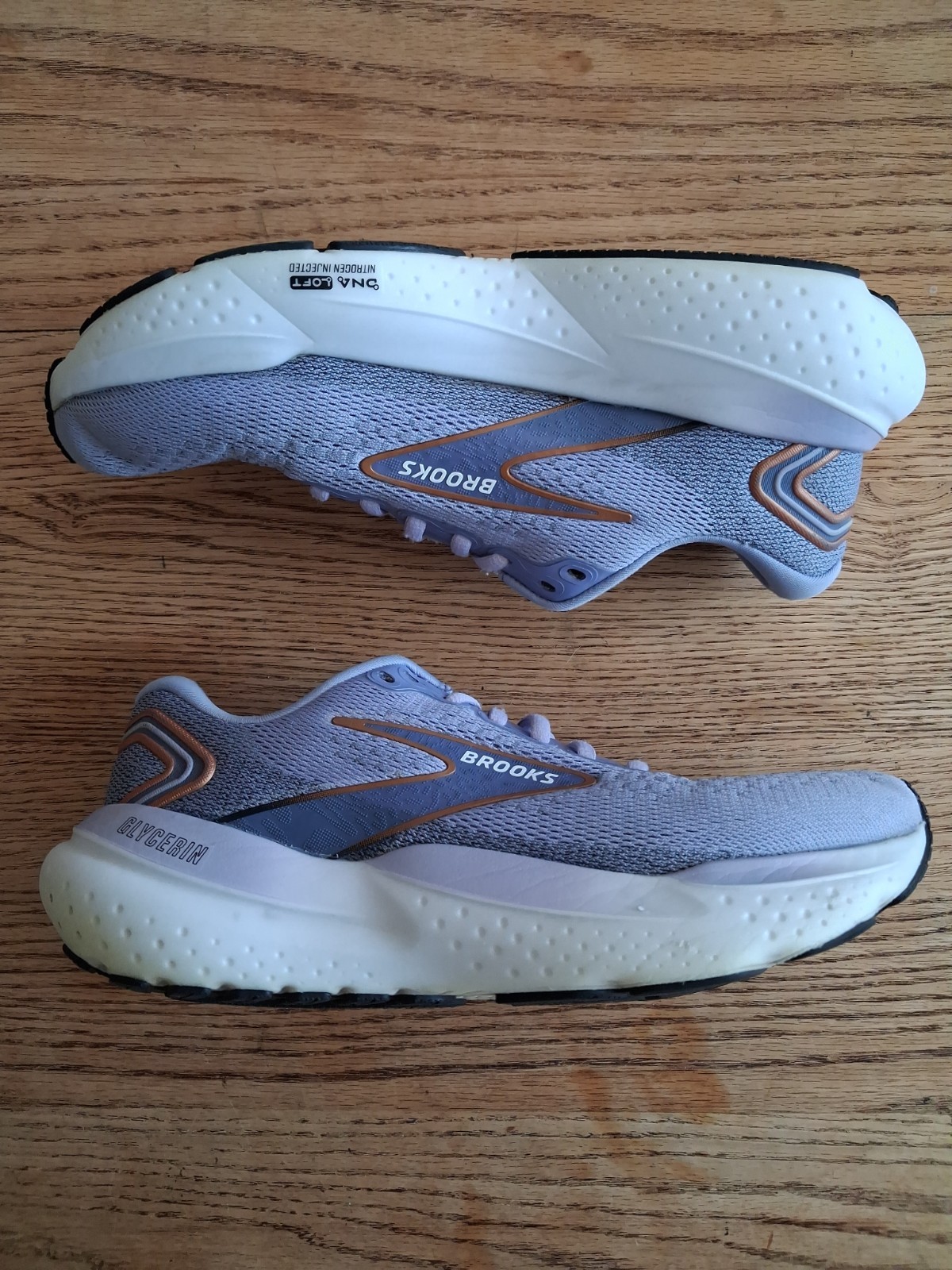 Brooks Glycerin 21 Purple 1204081B544 Running Shoes Sneakers Womens Sz 8 B