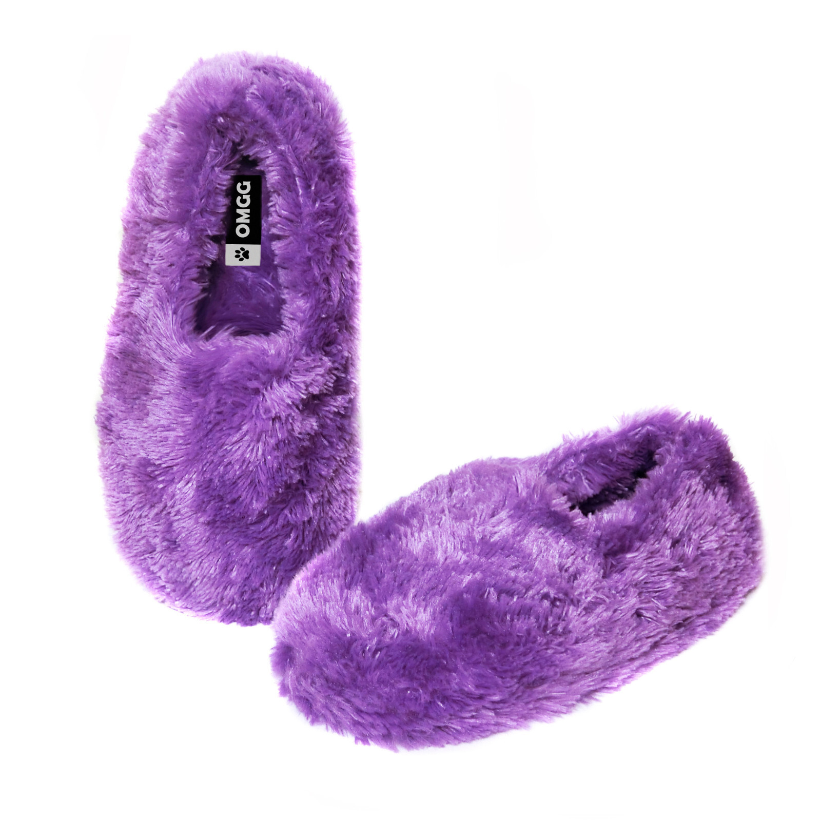 Fuzzy Winter Indoor Slippers for Women, Plush Warm Moccasin Slippers for Lady