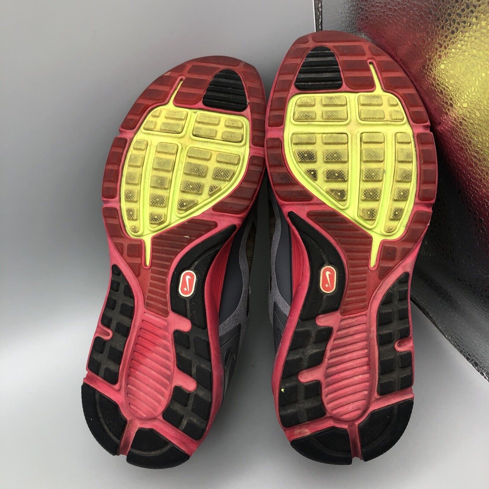 NIKE Lunar Eclipse Flywire Womens Athletic Shoes Grey/Pink 408580-100 Size 8.5