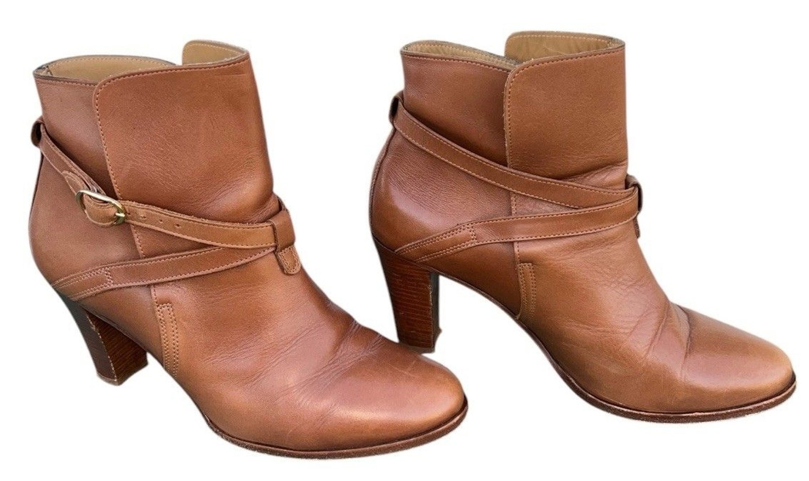 Sézane Montana High Boots – Camel Color Smooth 100% Bovine leather Upper Size 39