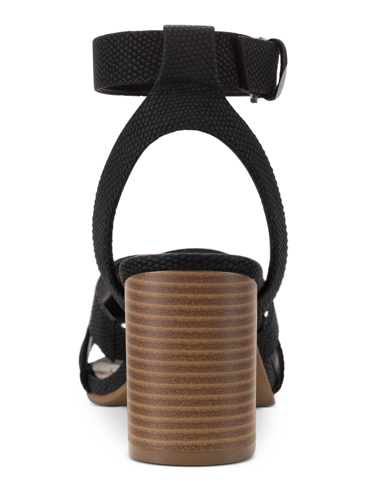 STYLE & COMPANY Womens Tan Black Sabinaa Toe Block Heel Heeled Sandal 6.5 M