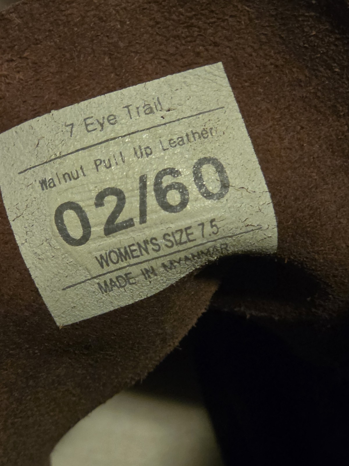SeaVees 7 Eye Trail Boots Womens 7.5 Walnut Brown Leather Moc Toe Gorpcore