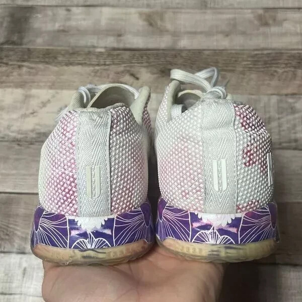 No Bull Shoes Women’s Size 11 White Mulberry Floral Activewear Casual Sneakers