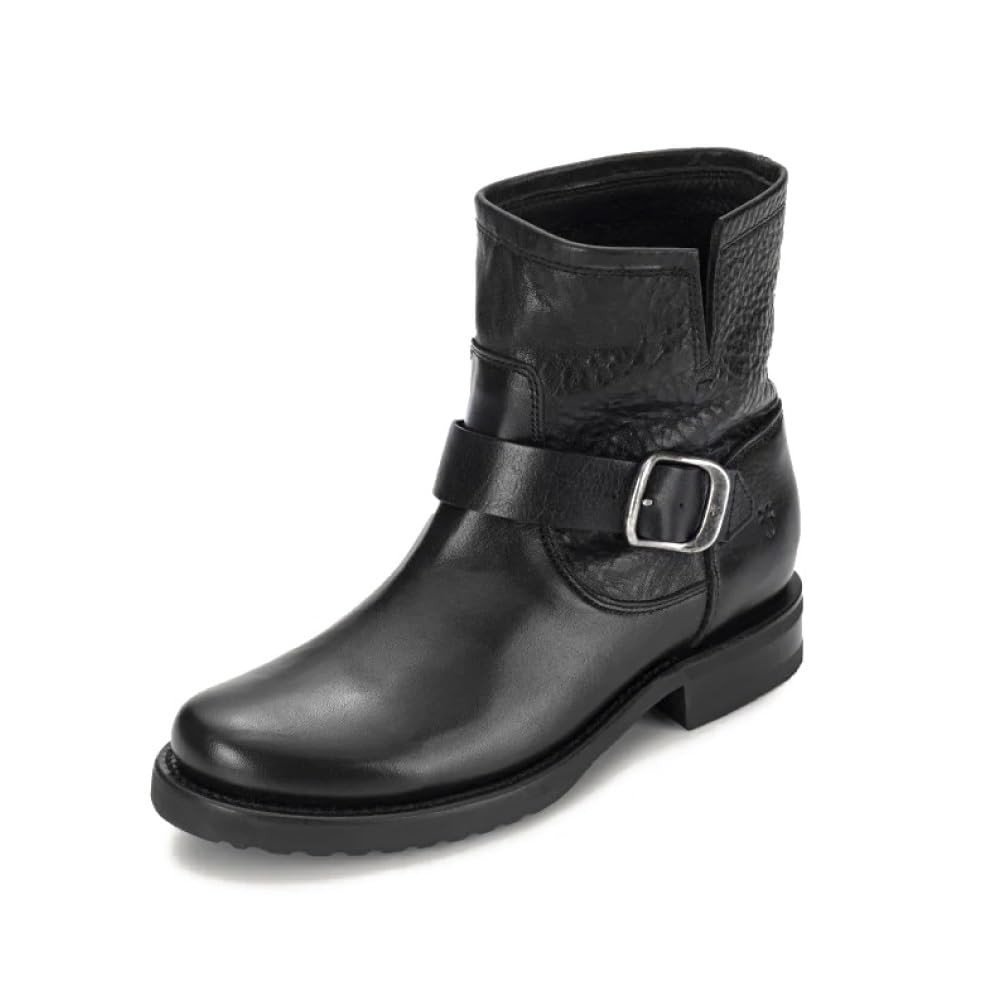 Frye 5 34 Veronica Booties for Women – Full-Grain Brush-Off Leather with Antique