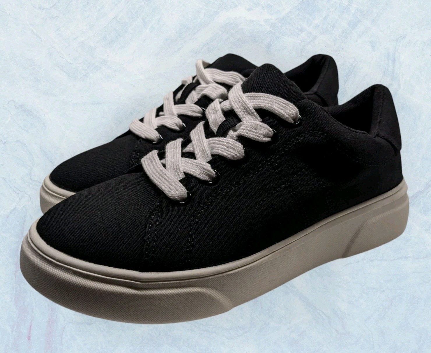 Womens MadPaw Chunky Soles Canvas Casual Sneakers Size 7 Black $29.99 NWOB