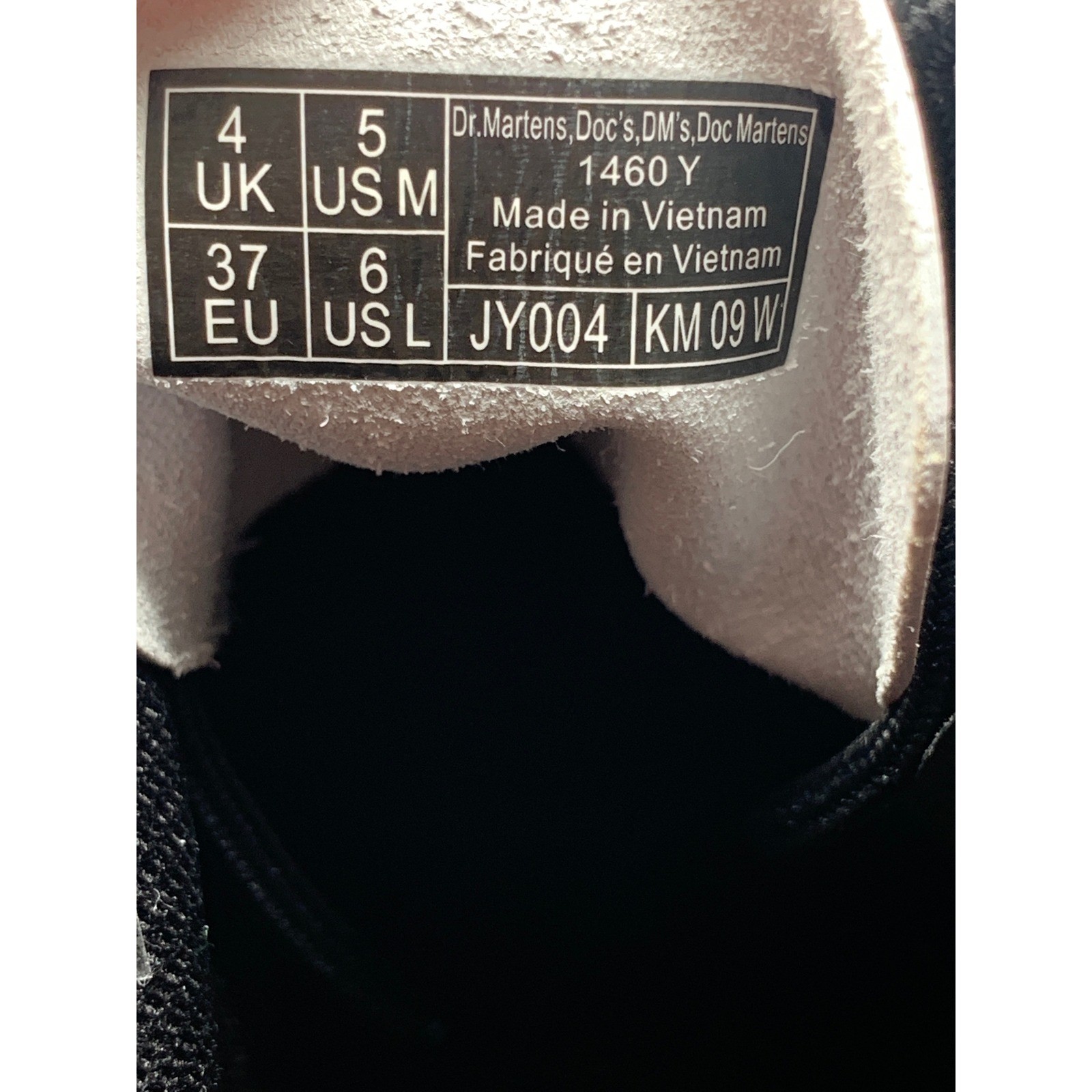 Dr. Martens 1460 White Smooth Leather Combat Boots Men’s Sz 5 Women’s Sz 6