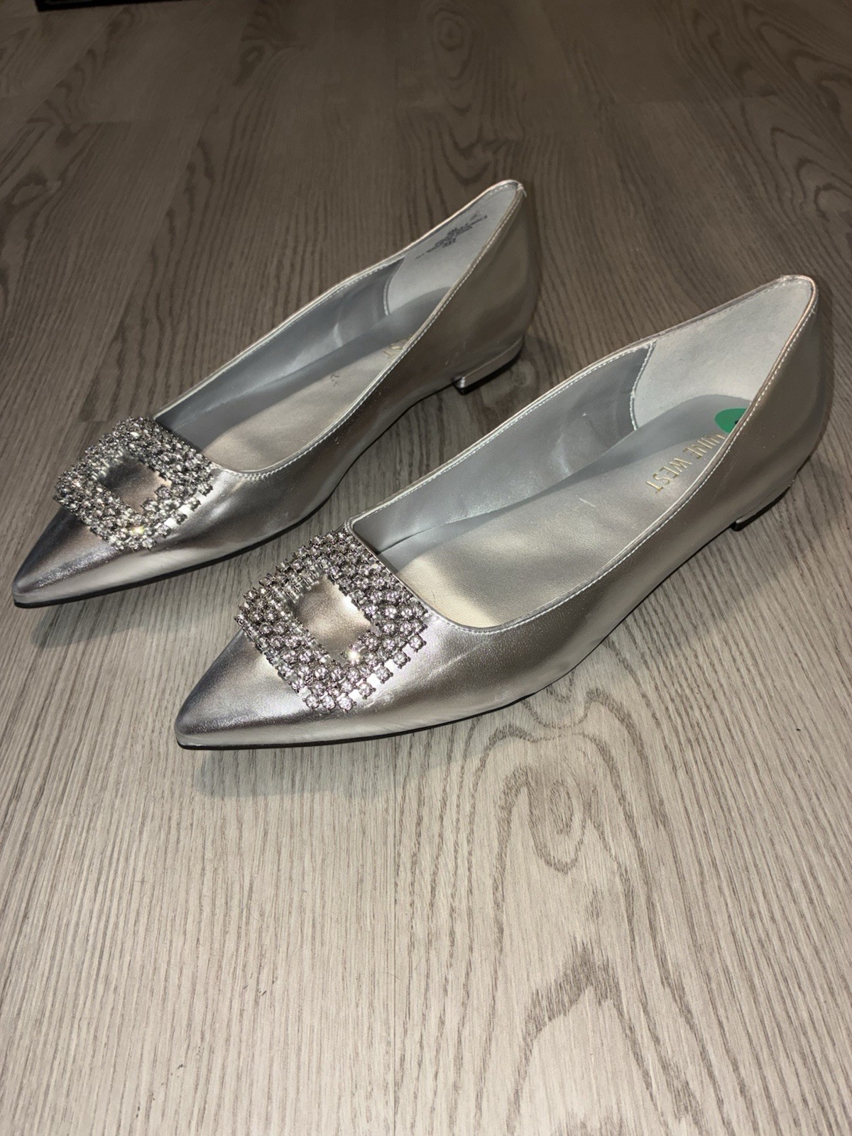 Nine West Junia Silver Pointy Toe New Women’s 8