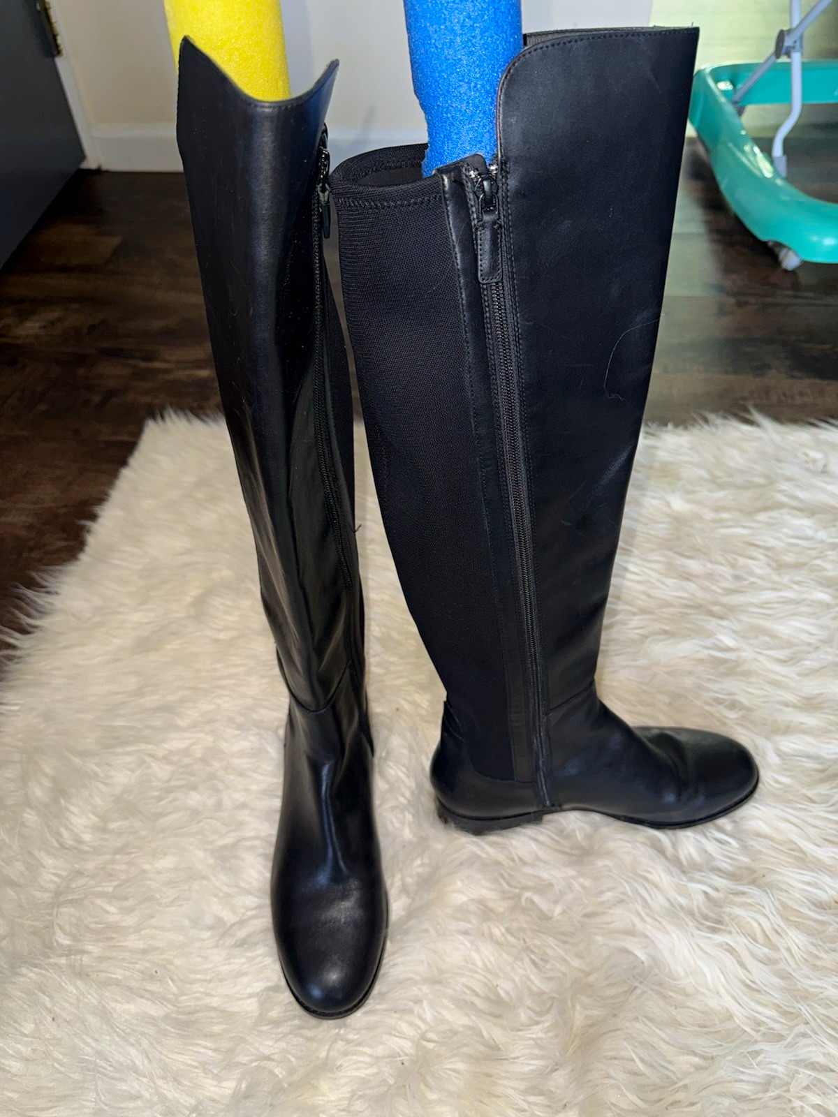 Cole Haan Grand 360 Women’s Black Knee High Riding Boots Zip 9B W24652