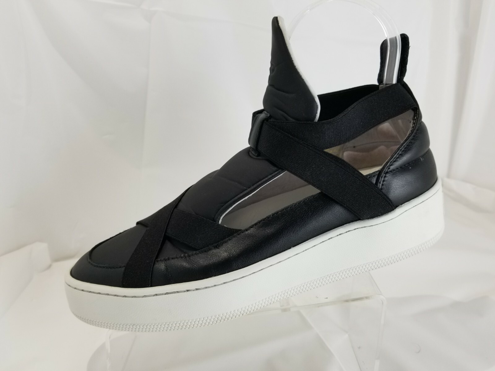 Filling Pieces Black Leather & Synthetic Slip On Women’s Shoes Size 38 / US 8 M