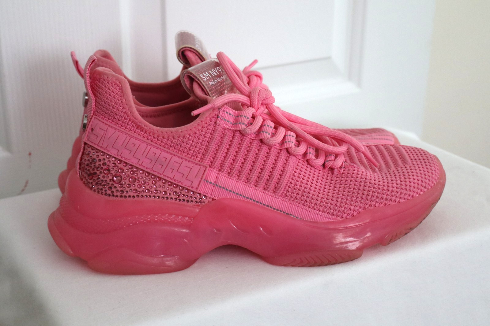 Steve Madden SM NY 90 Pink Sneakers Size 9M Worn Once