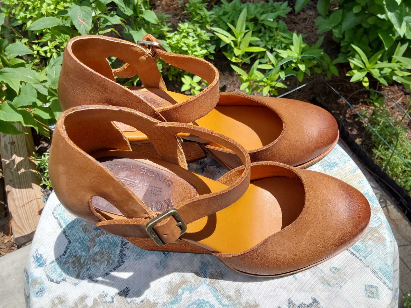 KORK-EASE Harlow – genuine leather wedges size 6
