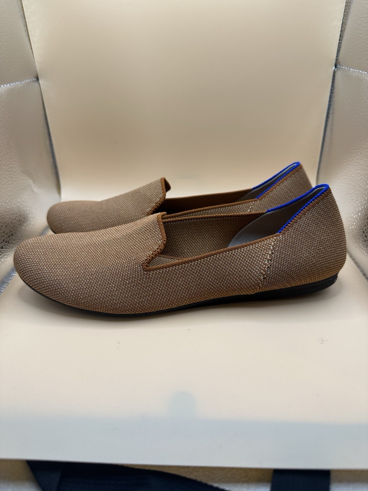 Rothy’s The Loafer Women’s US 7.5 Fawn Knit Fabric Slip On Casual Flats