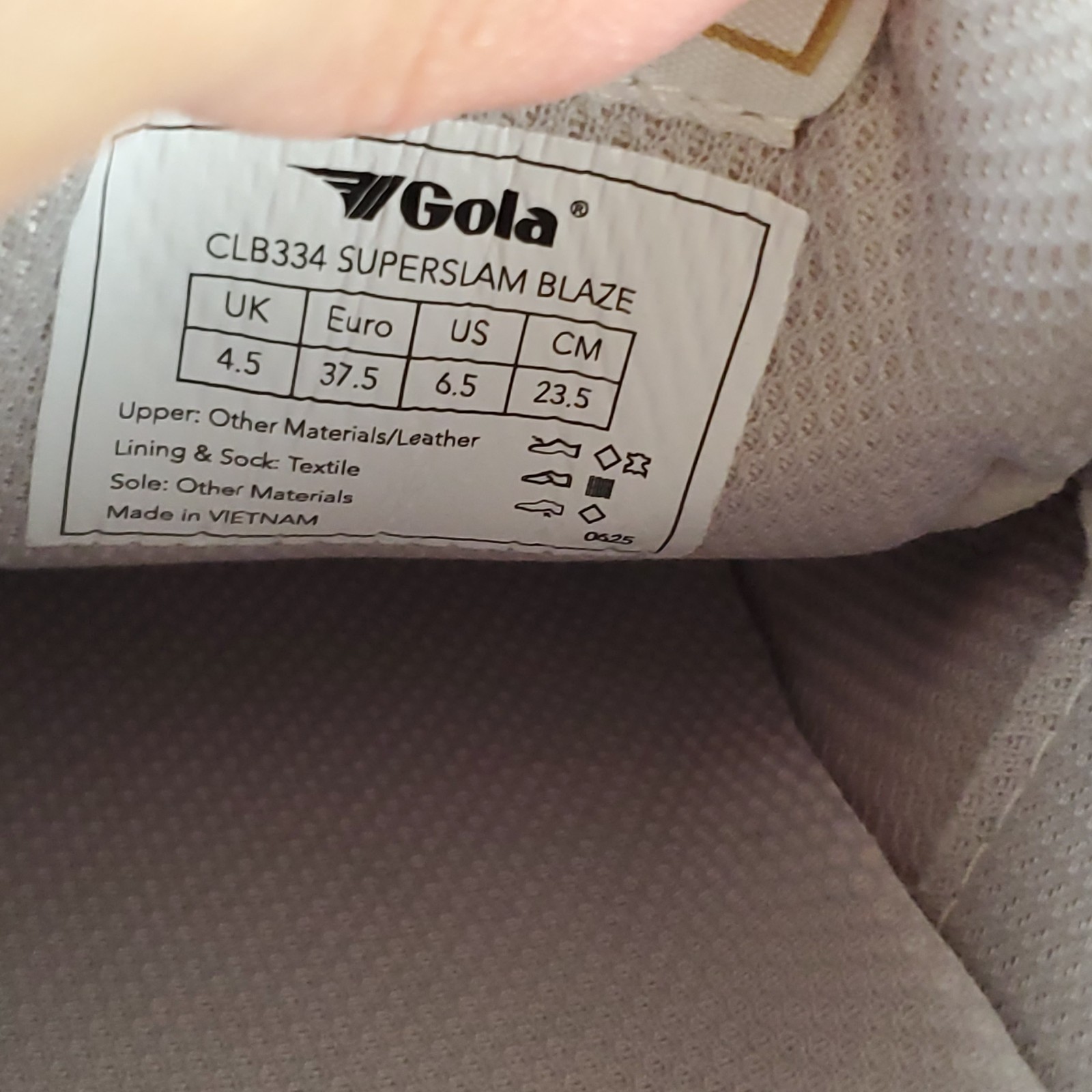 Gola Superslam Blaze Womens Shoes Sz 6.5 Gray White Silver Lifestyle Sneakers
