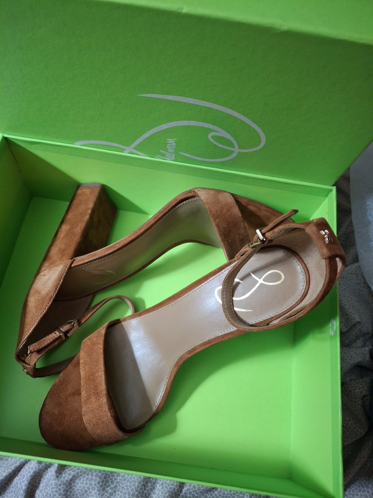 Sam Edelman Yaro brown heeled sandal new in box size 10.5