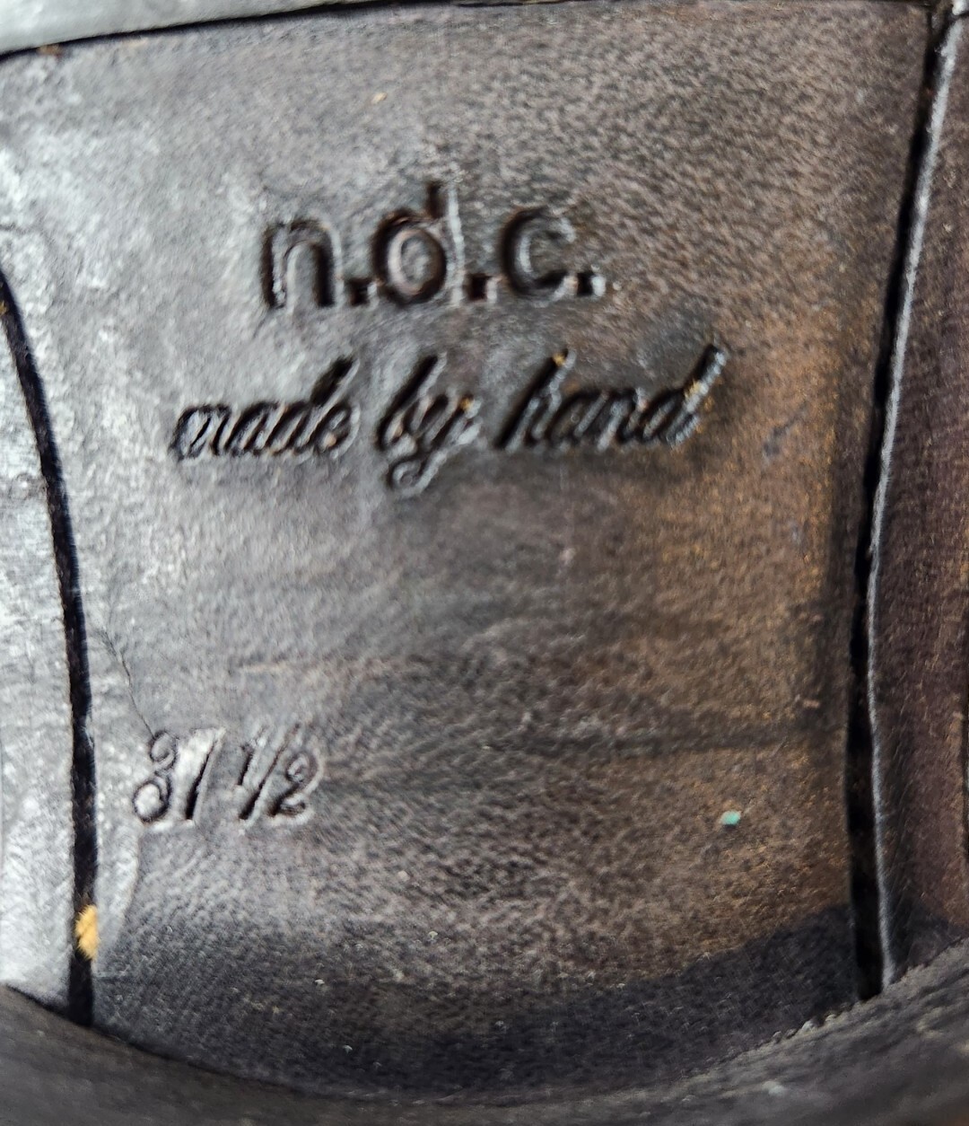 N.D.C. Made Hand Sunday Slip On Taupe Gray Leather Pull On Ankle Boots! 37.5/7.5