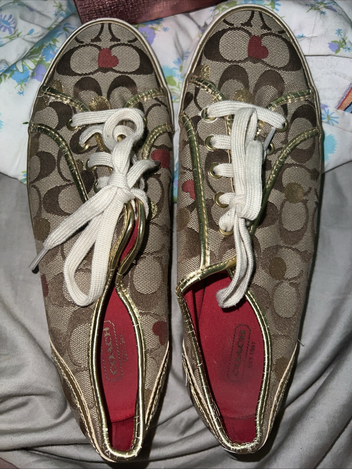 Coach Tennis Shoe Leather ware Size 10