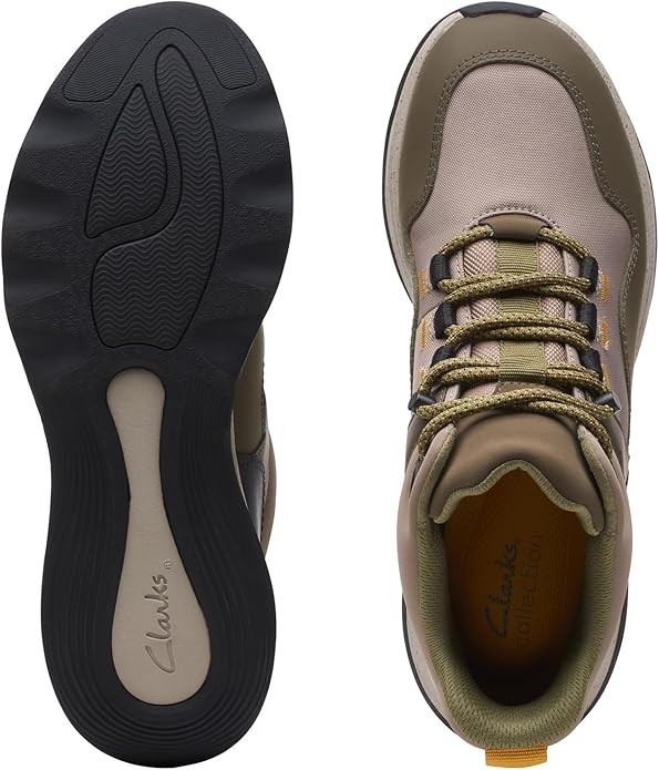 Clarks Jaunt Lo Ankle Boot, Dark Olive Combi